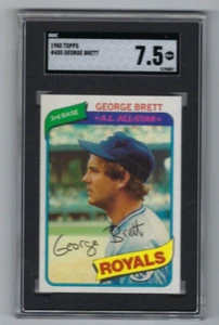 1980 Topps baseball card #450 George Brett Kansas City Royals graded SGC 7.5 - Picture 1 of 2