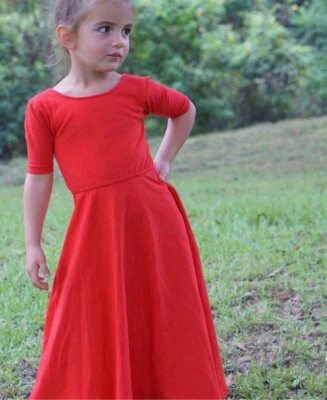 Maxi Vestido Well Dressed Wolf Omi Jo Rojo Manga Corta Talla 6 En muy buen estado Foto 1 de 4