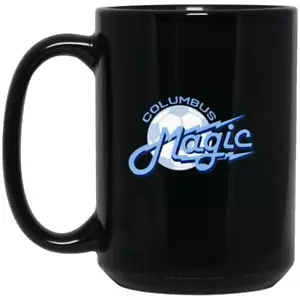Columbus Magic Becher 15 Unzen Black Glossy Ceramic | ASL Soccer Team - Bild 1 von 1