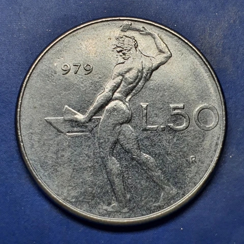 Italy 50 Lire 1979 R Coin 01496 Cover