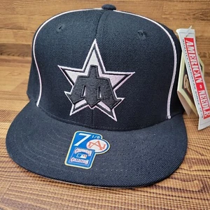 Seattle Mariners Hat American Needle Fitted Size 7 1/8 Black Pink Lining New - Picture 1 of 7