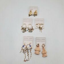 Melrose + Market Dangle Earrings Lot of 5 Fashion Jewelry Beaded Tassel Gold NWT