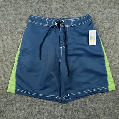 Vineyard Vines Board Shorts Boys Medium Blue Green Paneled Swimwear Beach Pool - Image 1 of 4