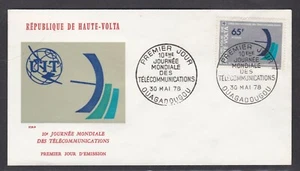 BURKINA FASO 1978 FIRST DAY COVER 10th WORLD TELECOMMUNICATIONS DAY + CACHET - Picture 1 of 1