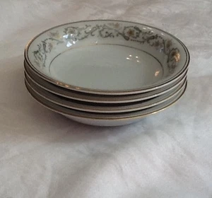 Noritake Creston set of 4 berry bowls 1960s Mid Century 6223 Mint Condition - Picture 1 of 9