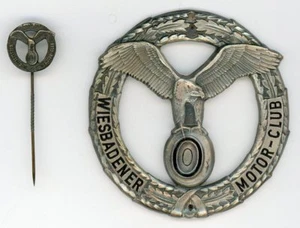 Placa original Wiesbadener Motor - club e insignia de socio - Imagen 1 de 2