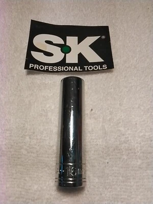S-K  48016 1/2" DRIVE DEEP SOCKET  12PT  16MM   - Image 1 of 4