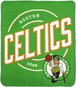 NBA Boston Celtics Rolled Fleece Blanket 50" by 60" Style Called Campaign - Picture 1 of 1