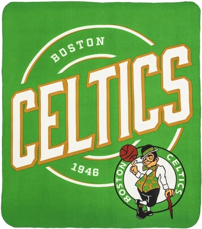 Рулонное флисовое одеяло NBA Boston Celtics 50 дюймов на 60 дюймов стиль под названием кампания - Изображение 1 из 1