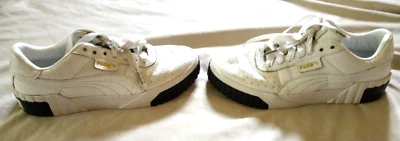 Puma Cali Womens Size 9  White/Black Athletic Walking Shoes Sneakers 369155-04 - Image 1 of 4