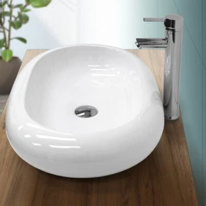Lavabo de cerámica lavabo accesorio lavabo lavabo lavabo 630 x 420 mm - Imagen 1 de 8