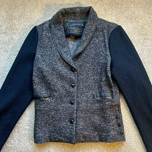 Zara Womens Tweed Button-Up Jacket Large Cotton Polyester Blend Size L - Picture 1 of 3