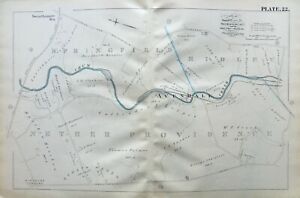 1882 NETHER PROVIDENCE SPRINGFIELD RIDLEY STRATH-HAVEN PENNSYLVANIA ATLAS MAP