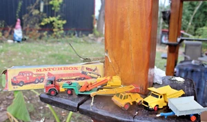 Matchbox King Size K8 Cat Dozer Taylor Crane Dyson LoaderLaing Dump Truck Lot - Picture 1 of 9