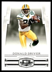 2007 Donruss Threads Donald Driver Green Bay Packers #80 - Picture 1 of 2