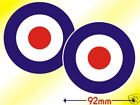 Raf Spitfire Roundels Mods Scooter Stickers Decals 92Mm