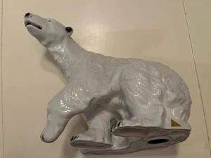 Royal Dux Grande Blanco Oso Polar Figura Estatua Decoración 14" x 8" x 10.5" Alto - Imagen 1 de 12