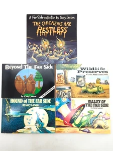 Gary Larson Bundle 5x Far Side Books: The Chickens are Restless; Beyond… - Picture 1 of 6