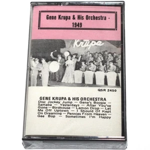 Gene Krupa & His Orchestra 1949 (Cassette Tape) Jazz Big Band 1940s NEW SEALED - Picture 1 of 4