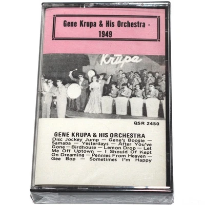 Gene Krupa & His Orchestra 1949 (Cassette Tape) Jazz Big Band 1940s NEW SEALED - Image 1 of 4