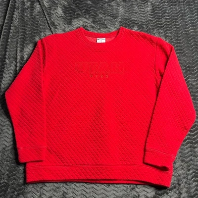 Sudadera acolchada Utah Utes Champion para mujer Top roja talla pequeña Foto 1 de 4