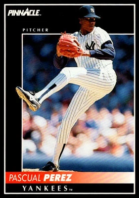 1992 Pinnacle Pascual Perez New York Yankees #182 - Image 1 of 2