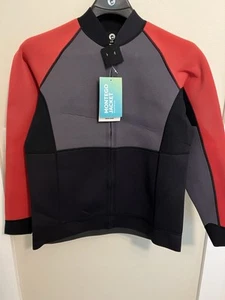 NEW Sea-Doo Montego Jacket Men's Size Large Lava Red / Black Neoprene UV Jet Ski - Picture 1 of 4