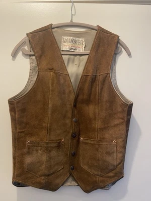 Vintage Schott Rancher Suede Vest S/M - Image 1 of 4