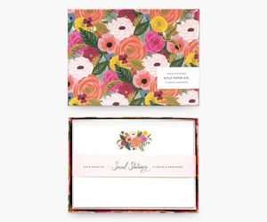 RIFLE PAPER CO. Garden Party Social Stationery Box Set, Our Social Stationery... - Foto 1 di 3