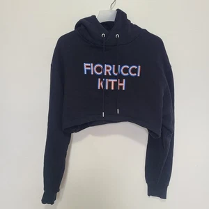 Fiorucci x Kith Damen Cropped Hoodie Pullover Schwarz Gr. S - Bild 1 von 10