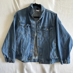 Vintage Guide Dogs Of America Denim Jean Jacket Logo Button USA Women’s Medium - Picture 1 of 9