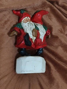 Vintage 1994 Santa Gnomes Dancing Music Box We Wish A You Merry Christmas - Picture 1 of 11