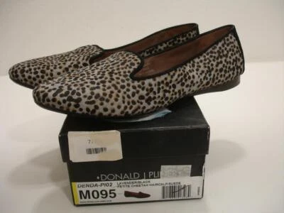 Женский размер 9,5 M Donald J. Pliner Denda гепард икры балет плоский туфли черный - Изображение 1 из 4