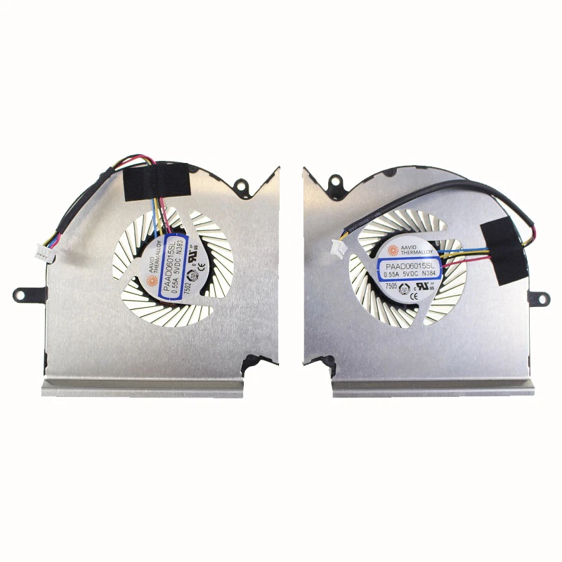 New MSI GE63VR MS-16P1 GE73VR MS-17C1 CPU & GPU Fan PAAD060105SL N383 N384 - Image 1 of 2