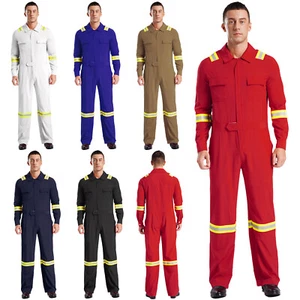 DE Herren Arbeitsoverall Arbeitsanzug Ganzkörper Anzug Overalls Auto Werkstatt - Bild 1 von 62