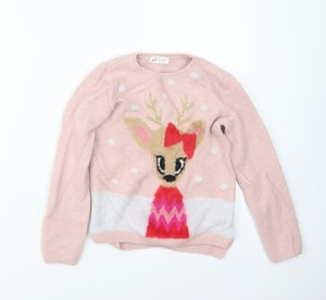 h&m girls christmas jumper
