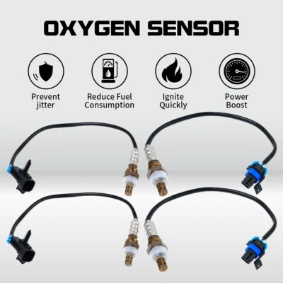 4X Oxygen O2 Sensor Upper+Lower For 2007 GMC Yukon XL 1500 5.3L 6.0L 6.2L USA Foto 1 de 4