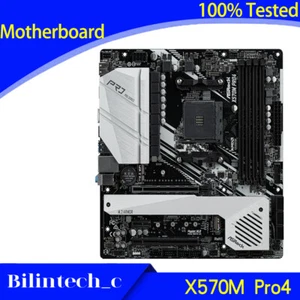 FOR ASRock X570M Pro4 X570 Motherboard Supports 3700X 3600X 3400G DDR4 64GB - Picture 1 of 5