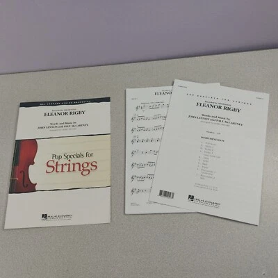 Eleanor Rigby Sheet Music Hal Leonard String Orchestra Parts Beatles LN READ - Image 1 of 3