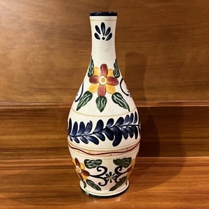 Talavera Tabletop Unlimited pottery vase made In China with Hand Painted Flowers - Picture 1 of 7