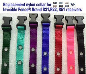 Cuello de nailon de repuesto Invisible Fence marca R21 R22 R51 3/4" 2 orificios NUEVO 1 5/8 - Imagen 1 de 2
