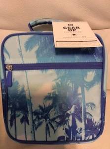 Pottery Barn Teen Gear UP Classic Palms Lunch Bag Palm Tree NWT Blue - Picture 1 of 2