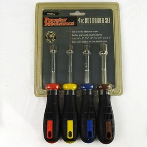 POPULAR MECHANICS USA 4pc Nut Driver Set Vintage - Picture 1 of 4