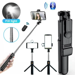 3IN1 Selfie Stick Bluetooth Stativ Teleskop Stange FernbedienungHandy Smartphone - Zdjęcie 1 z 19