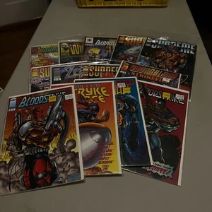 13 Image Comics Stryke Force, Wildstar, Supreme, Zealot, Bloodshot, Bloodstrike - Picture 1 of 5