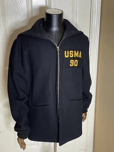 Vintage USA Air Force year 90 Cadet Wool Parka 38R - Picture 1 of 15