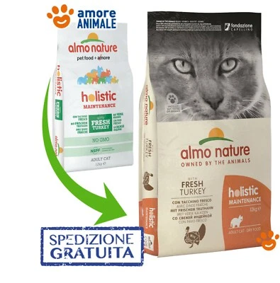 Almo Nature Holistic Chat - Dinde Et Riz 12 KG ^ Croquettes Pour Chats - Photo 1/2