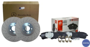 ORIG. MERCEDES BENZ BREMSSCHEIBEN 360MM & FERODO BREMSBELÄGE HINTEN W222 C217 - Bild 1 von 4