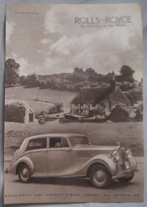 1947 Rolls-Royce Original advert No.1 - Picture 1 of 1