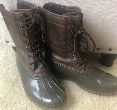 Botas de Lluvia Madden Girl Flurryy Talla 7 Marrón/Verde E Foto 1 de 4